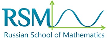 Russian School of Mathematics logo with "RSM" and a green graph featuring axes and a sine wave, with the full name below—perfect for students in the San Francisco Pacific Heights orthodontist community.