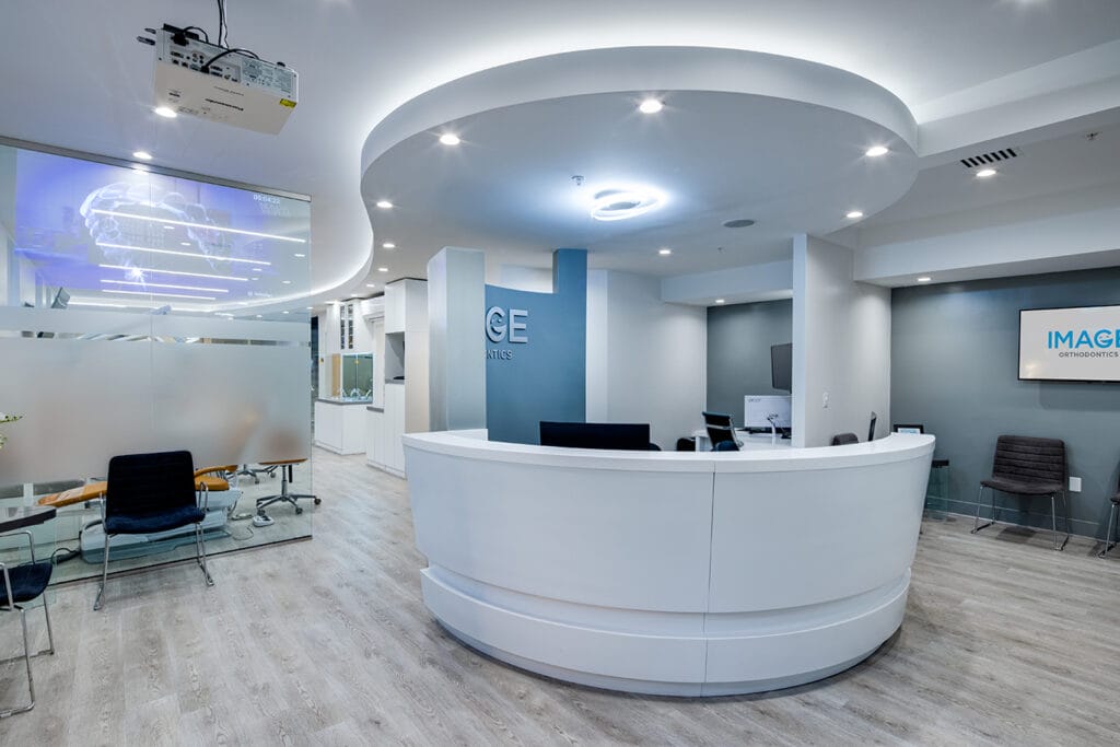 Interior of the Image Orthodontics' Pacific Heights clinic.