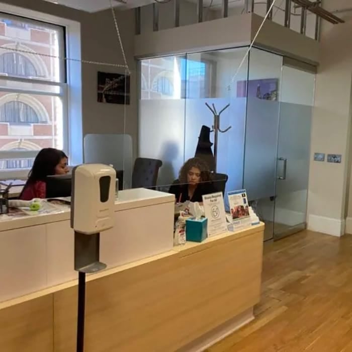 Post Street clinic front desk.