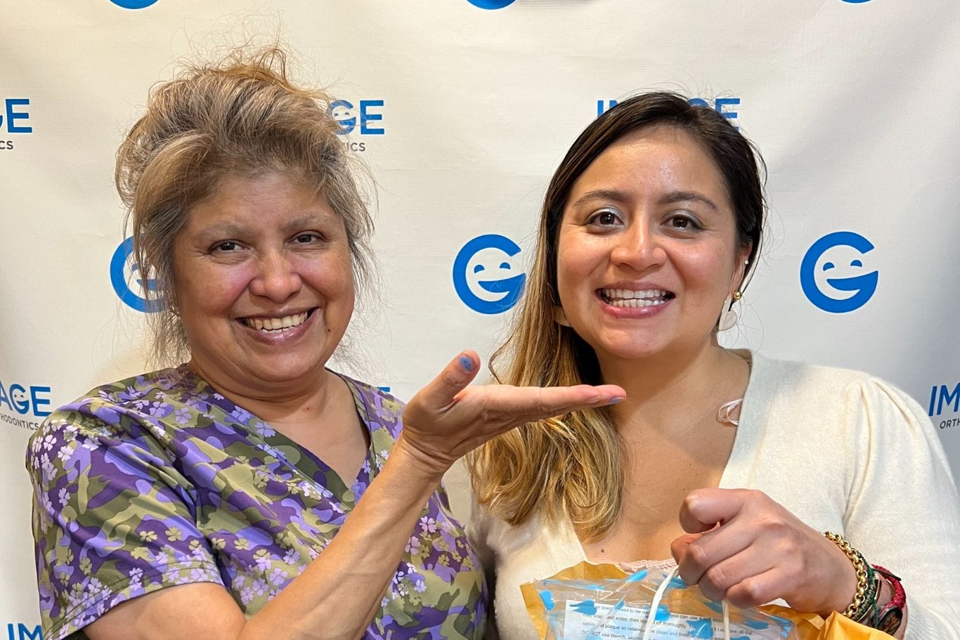 Rosario and a Happy patient smiling at Image Orthodontics San Jose Berryessa