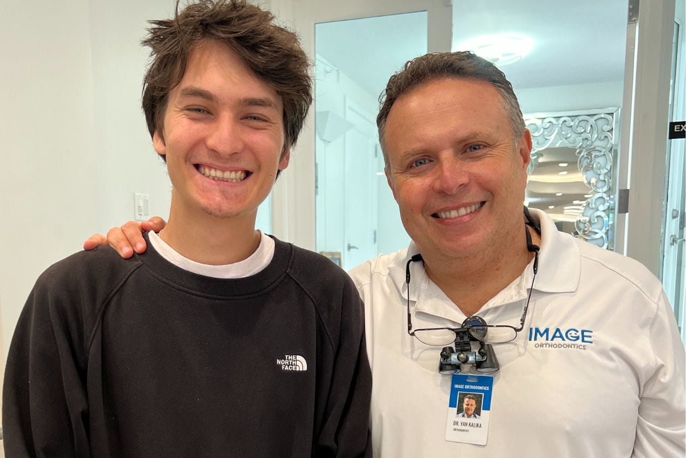 Dr. Yan Kalika and an orthodontic patient at Image Orthodontics