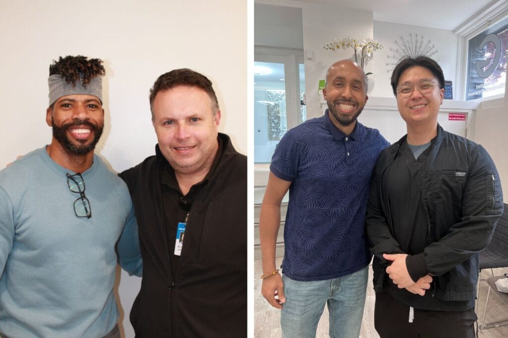 Adult patients after they finished their orthodontic treatment at Image Orthodontics